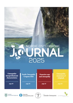 Nordic Osteopathic Journal 2025, omslag